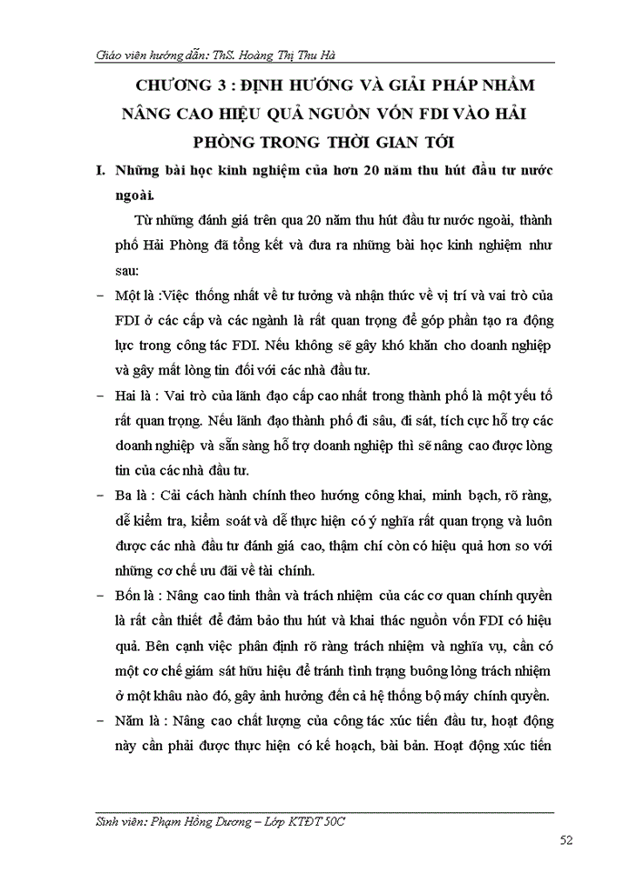 image for page ĐỊNH HƯỚNG VÀ GIẢI PHÁP NHẰM NÂNG CAO HIỆU QUẢ NGUỒN VỐN FDI VÀO HẢI PHÒNG TRONG THỜI GIAN TỚI