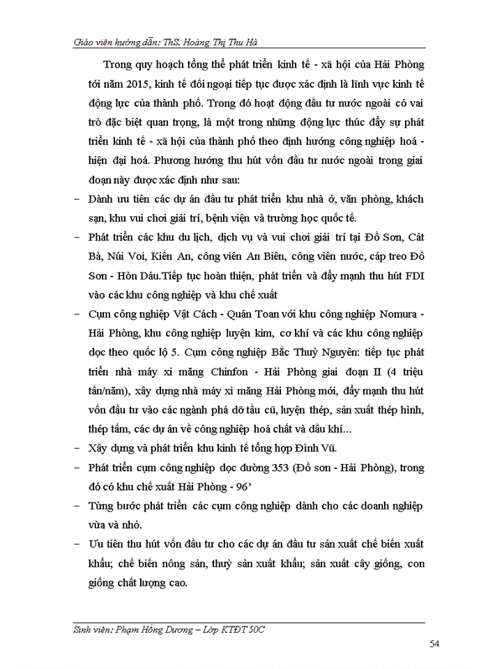 image for page ĐỊNH HƯỚNG VÀ GIẢI PHÁP NHẰM NÂNG CAO HIỆU QUẢ NGUỒN VỐN FDI VÀO HẢI PHÒNG TRONG THỜI GIAN TỚI