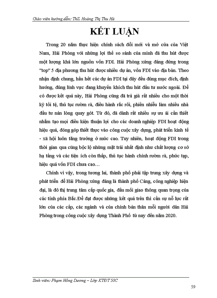 image for page ĐỊNH HƯỚNG VÀ GIẢI PHÁP NHẰM NÂNG CAO HIỆU QUẢ NGUỒN VỐN FDI VÀO HẢI PHÒNG TRONG THỜI GIAN TỚI