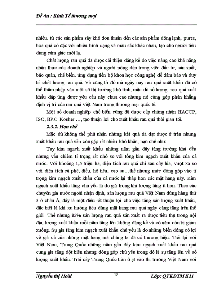 image for page Giải pháp đẩy mạnh xuất khẩu rau quả của Việt Nam