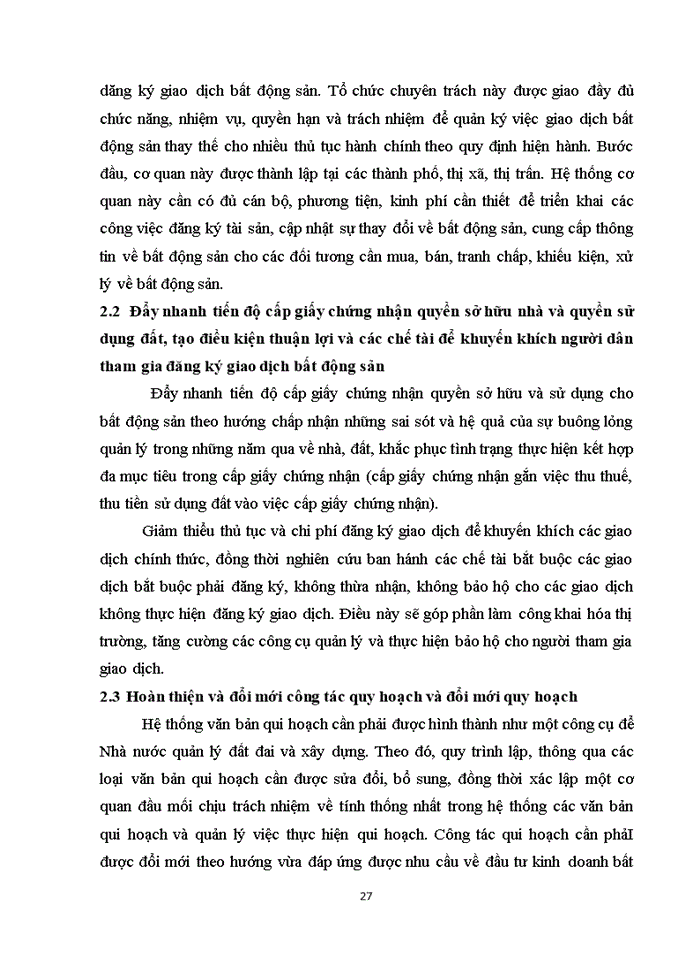 image for page Giải pháp cho sự phát triển của thị trường bất động sản Việt Nam