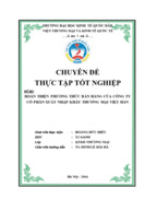 HOÀN THIỆN PHƯƠNG THỨC BÁN HÀNG CỦA CÔNG TY CỔ PHẦN XUẤT NHẬP KHẨU THƯƠNG MẠI VIỆT HÀN