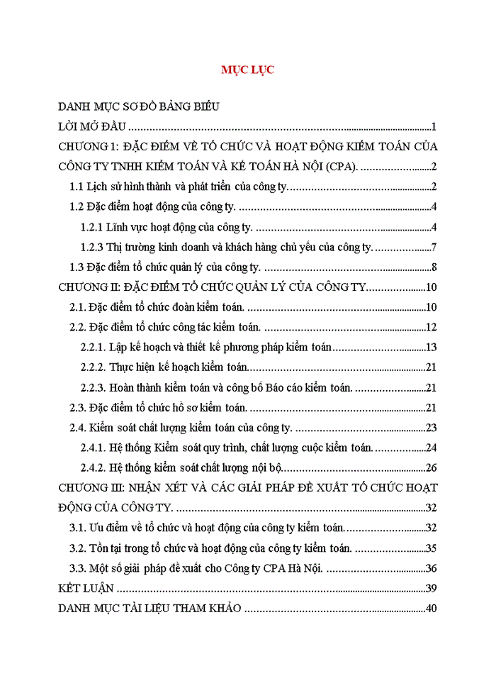 Báo cáo Công ty Trách nhiệm hữu hạn Kiểm toán và Kế toán Hà Nội CPA