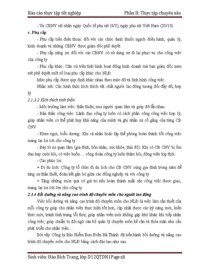 image for page Báo cáo Công Ty Bảo Hiểm Bưu Điện Hà Thành