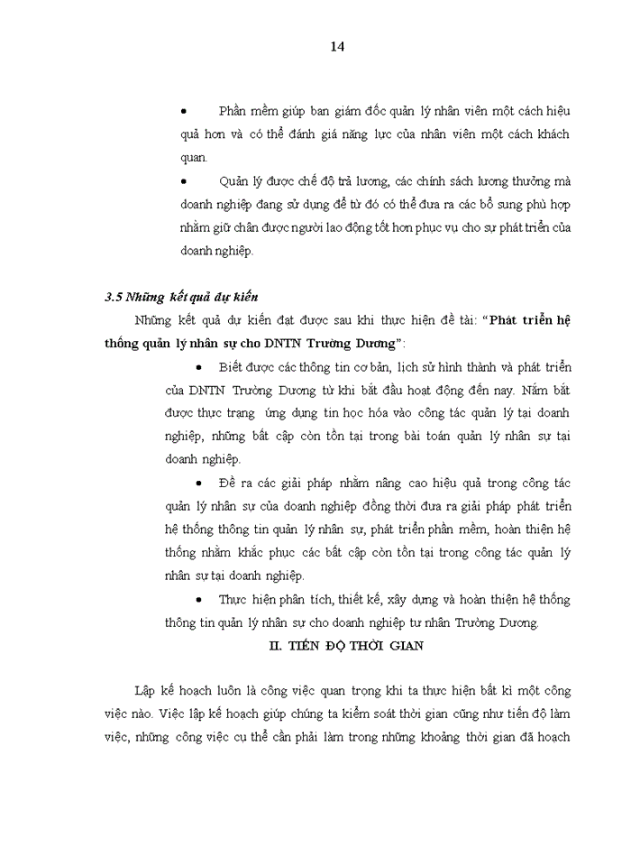 image for page Báo cáo Phát triển hệ thống quản lý nhân sự cho DNTN Trường Dương