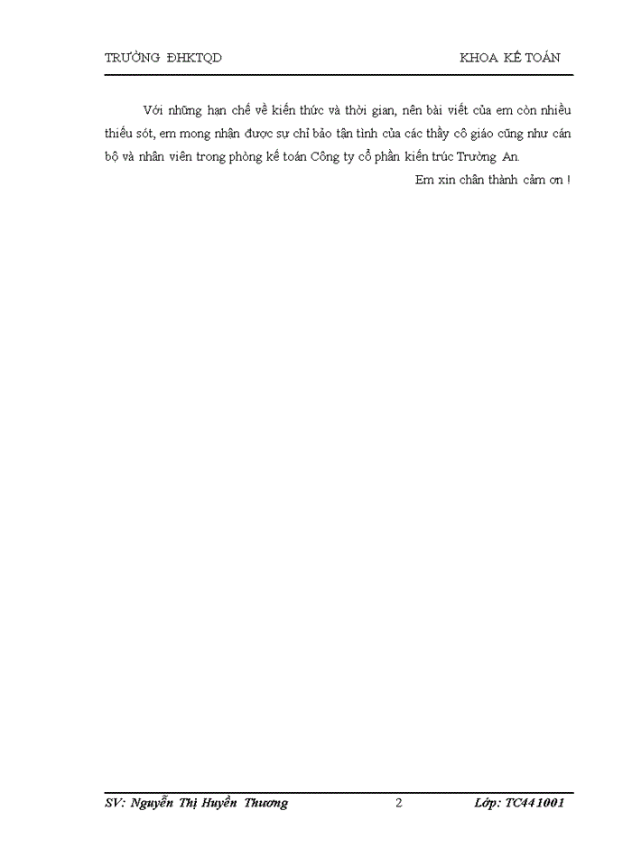 image for page Hoàn thiện Kế toán CPSX và tính giá thành sản phẩm tại Công ty cổ phần kiến trúc Trường An