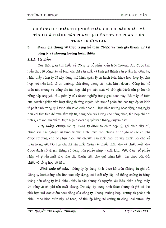 image for page Hoàn thiện Kế toán CPSX và tính giá thành sản phẩm tại Công ty cổ phần kiến trúc Trường An