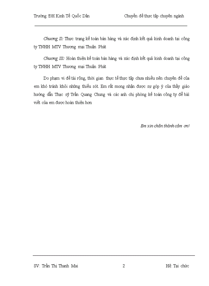 image for page Hoàn thiện kế toán bán hàng và xác định kết quả kinh doanh tại Công ty Trách nhiệm hữu hạn Một thành viên Thuơng mại Thuận Phát