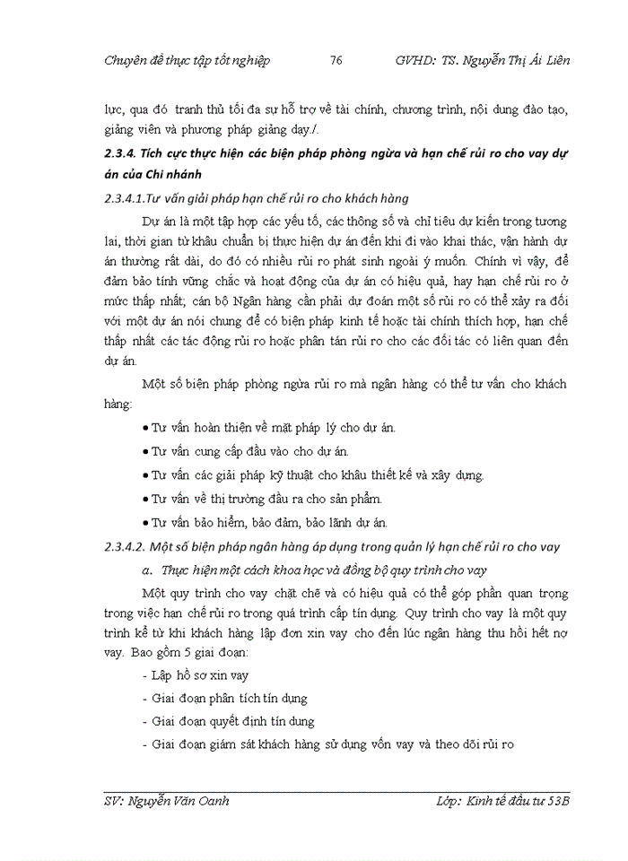 image for page Hoàn thiện công tác đánh giá rủi ro trong thẩm định dự án đầu tư tại ngân hàng TMCổ phần Việt Nam Thịnh Vượng chi nhánh Thăng Long