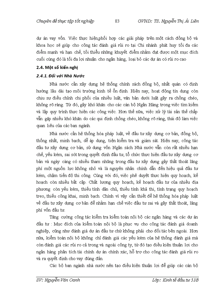 image for page Hoàn thiện công tác đánh giá rủi ro trong thẩm định dự án đầu tư tại ngân hàng TMCổ phần Việt Nam Thịnh Vượng chi nhánh Thăng Long