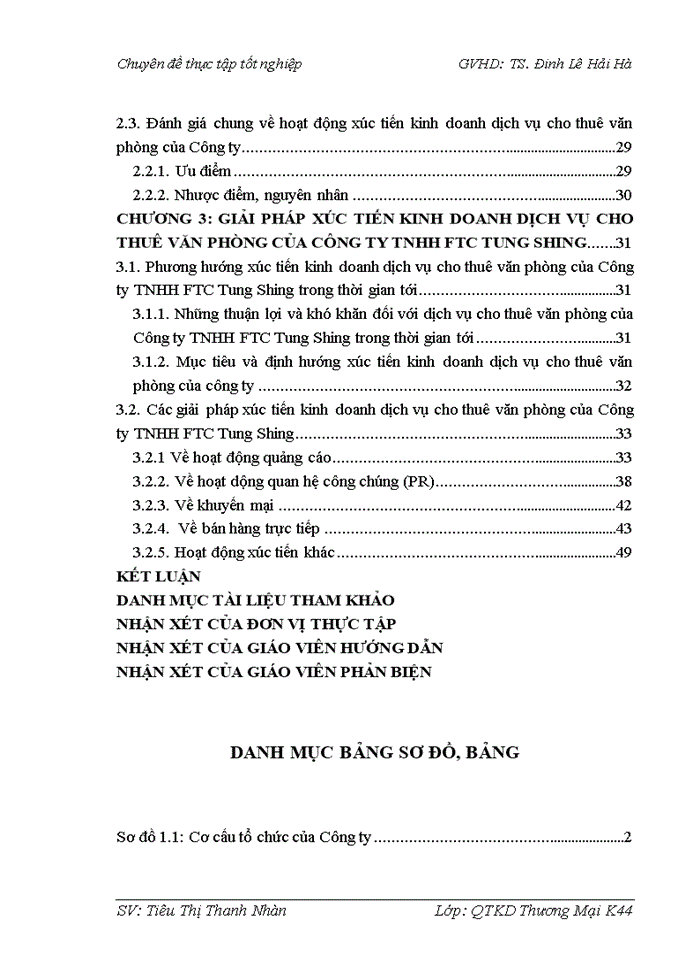 Giải pháp xúc tiến kinh doanh dịch vụ cho thuê văn phòng tại Công ty Trách nhiệm hữu hạn FTC Tung Shing