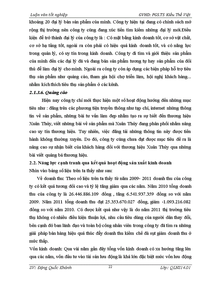 image for page Nâng cao năng lực cạnh tranh của công ty Trách nhiệm hữu hạn Xuân Thủy