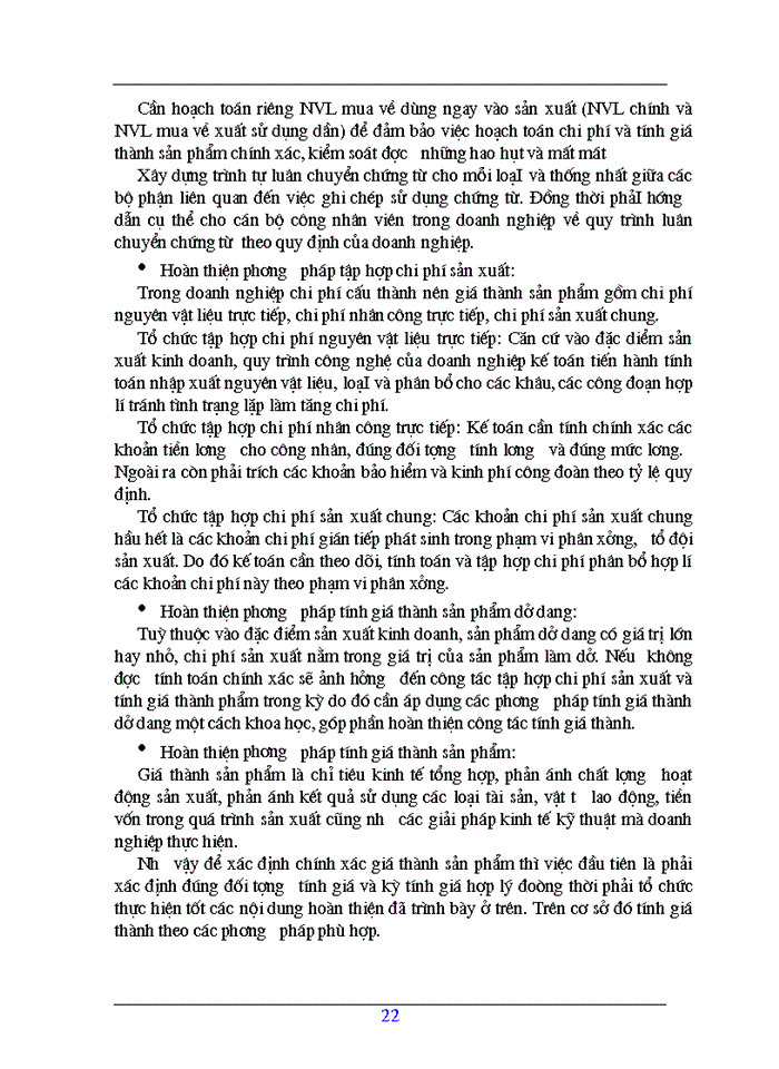 image for page Hoµn thiÖn kÕ to n chi phÝ s n xuÊt vµ tÝnh gi thµnh s n phÈm trong doanh nghiÖp s n xuÊt