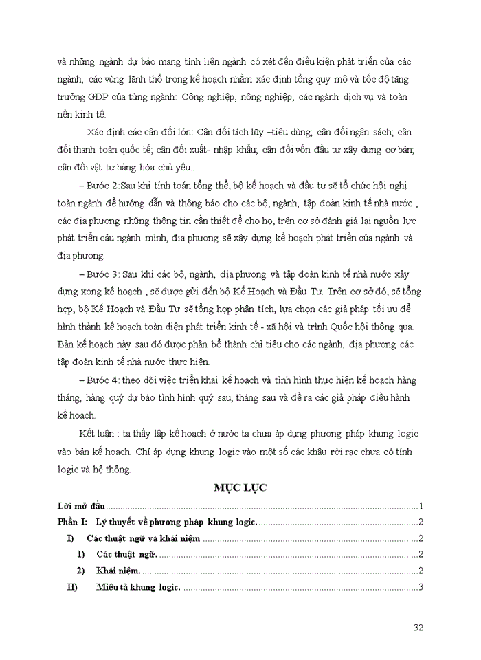 image for page Lý thuyết về phương pháp khung logic