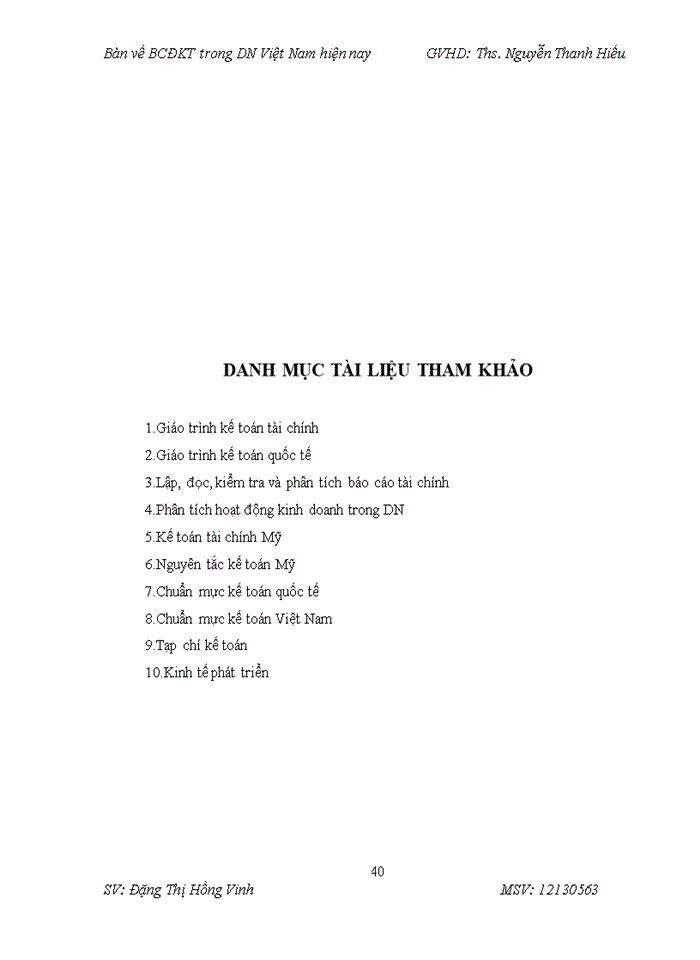 image for page Bàn về BCĐKT trong các DN Việt Nam hiện nay