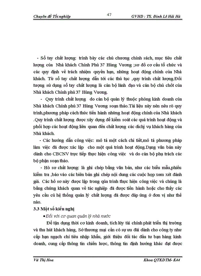 image for page Hoạt động dịch vụ khách hàng của Nhà khách Chính phủ 37 Hùng Vương