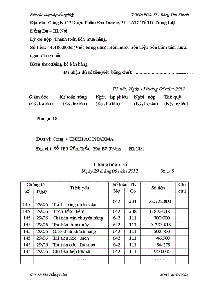 image for page Báo cáo TỔNG QUAN VỀ CÔNG TY Trách nhiệm hữu hạn AC PHARMA
