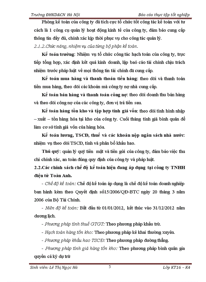 image for page Báo cáo Công ty Trách nhiệm hữu hạn Điện tử Toàn Anh