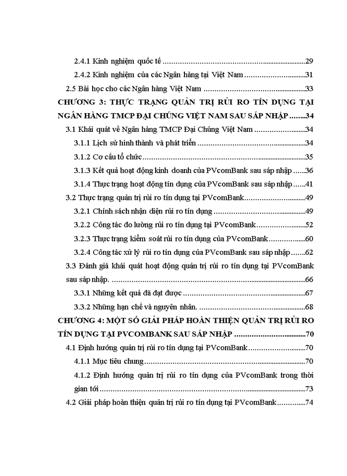 ThS Hoàn thiện hoạt động quản trị rủi ro tín dụng tại Ngân hàng TMCổ phần Đại Chúng Việt Nam sau khi sáp nhập