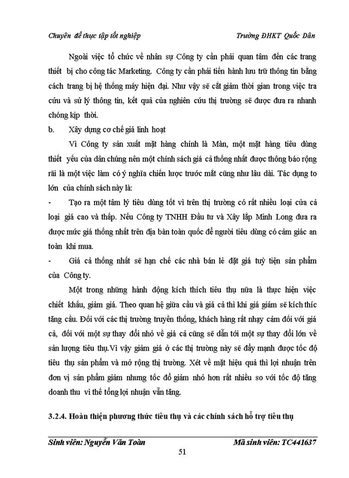 image for page Phát triển thị trường của Công ty Trách nhiệm hữu hạn Đầu tư và Xây lắp Minh Long