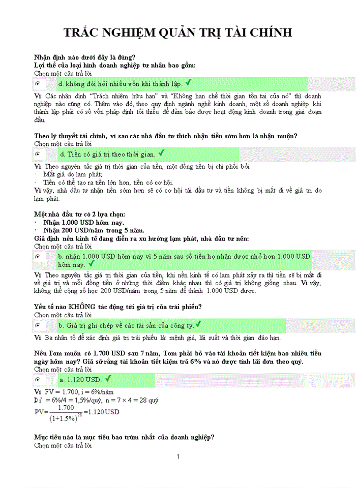 image for page TRẮC NGHIỆM QUẢN TRỊ TÀI CHÍNH