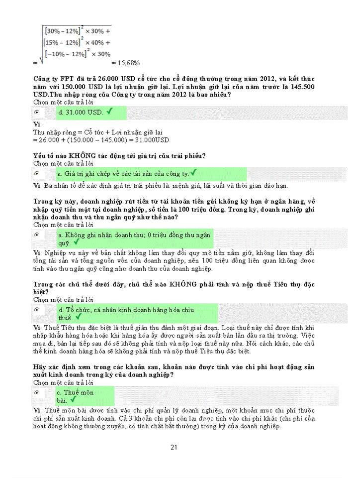 image for page TRẮC NGHIỆM QUẢN TRỊ TÀI CHÍNH