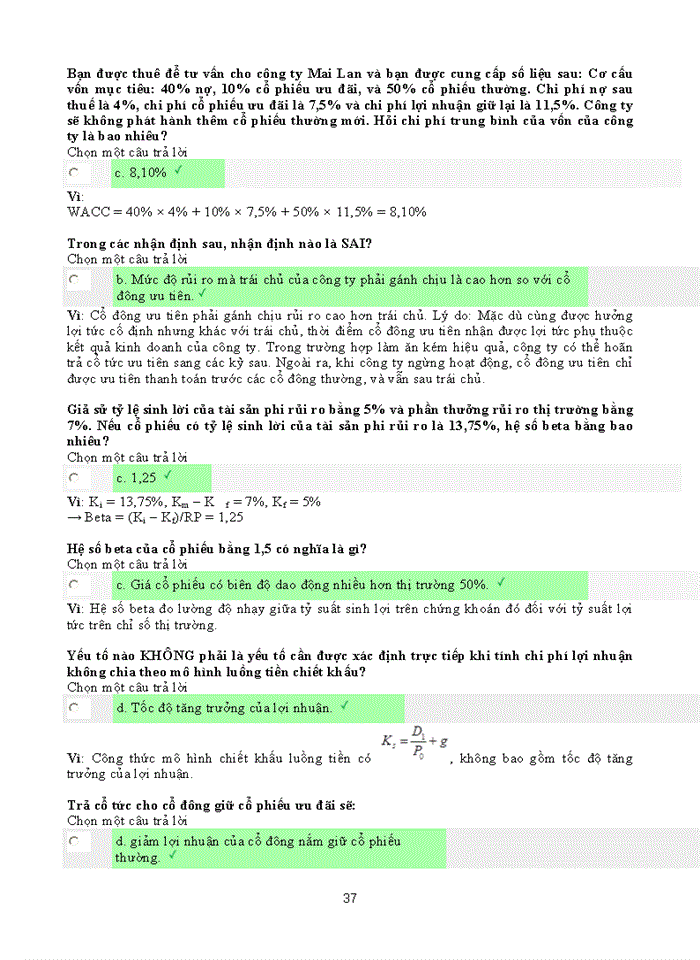 image for page TRẮC NGHIỆM QUẢN TRỊ TÀI CHÍNH