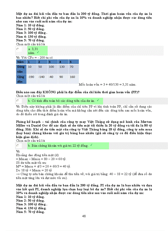 image for page TRẮC NGHIỆM QUẢN TRỊ TÀI CHÍNH