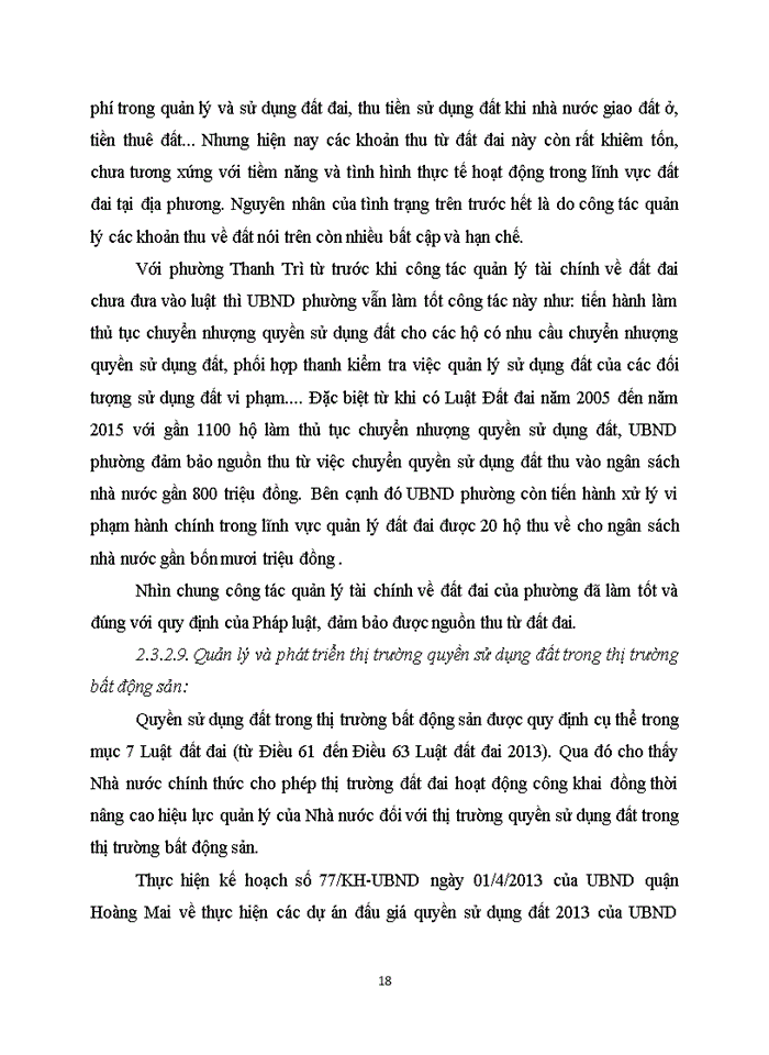 image for page Hoàn thị quản lý nhà nước về đai ở địa bàn phường Thanh Trì