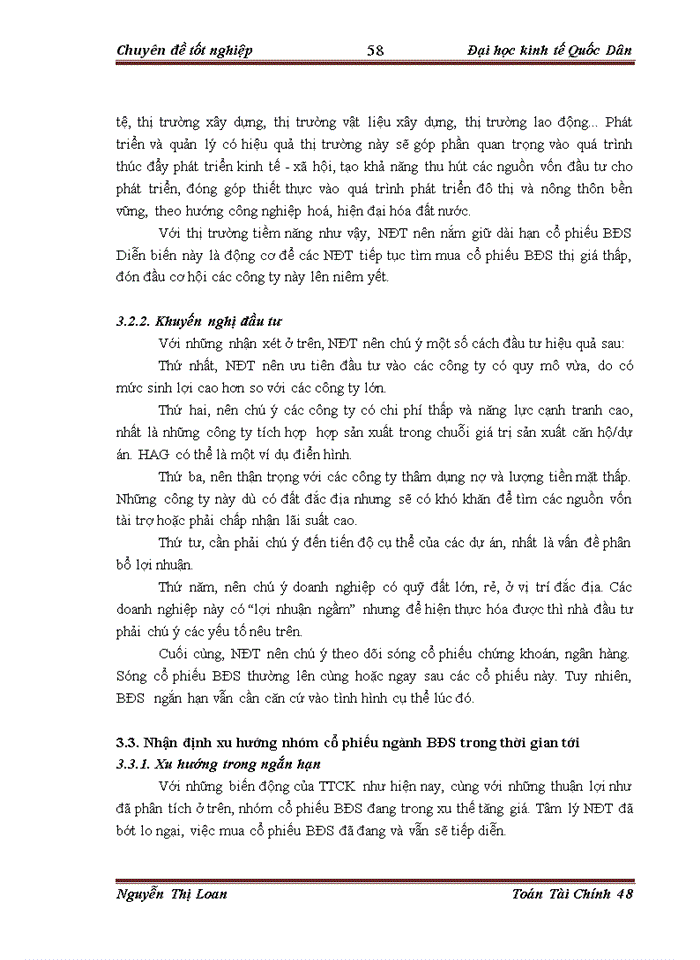 image for page Áp dụng mô hình nến phân tích sự biến động giá của một số cổ phiếu ngành Bất động sản