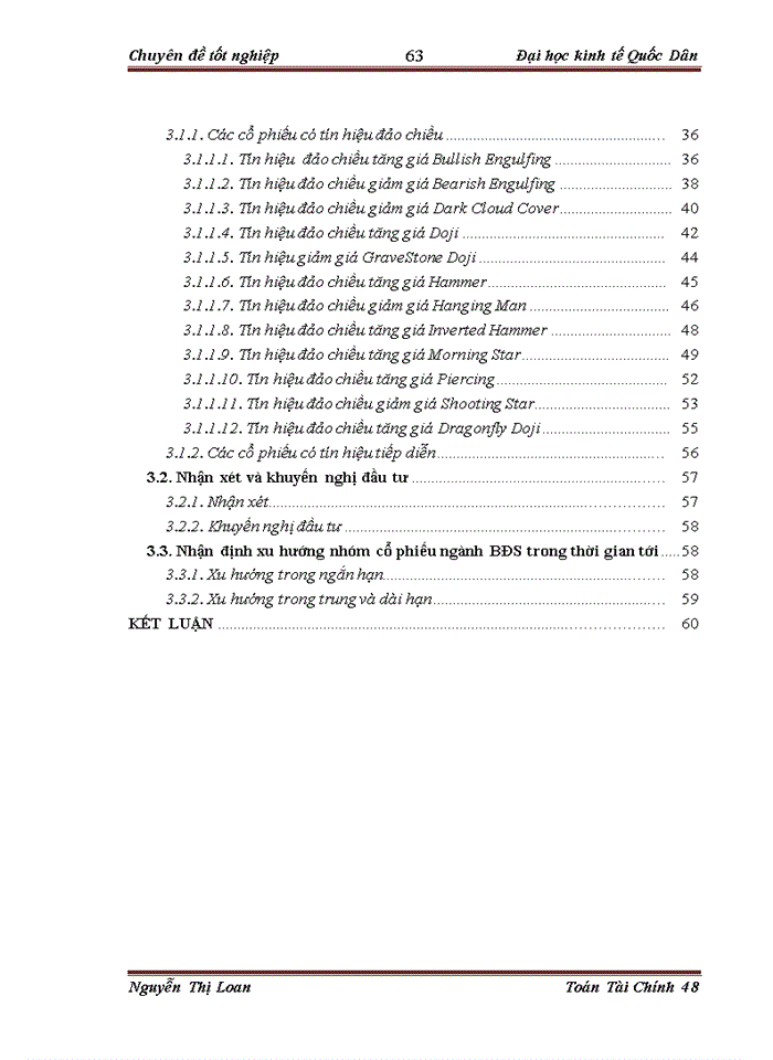 image for page Áp dụng mô hình nến phân tích sự biến động giá của một số cổ phiếu ngành Bất động sản