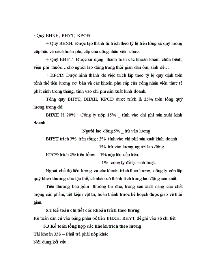 image for page Hạch toán tiền lương và các khoản trích theo lương Công ty Trách nhiệm hữu hạn xây dựng vận tải Phương Duy