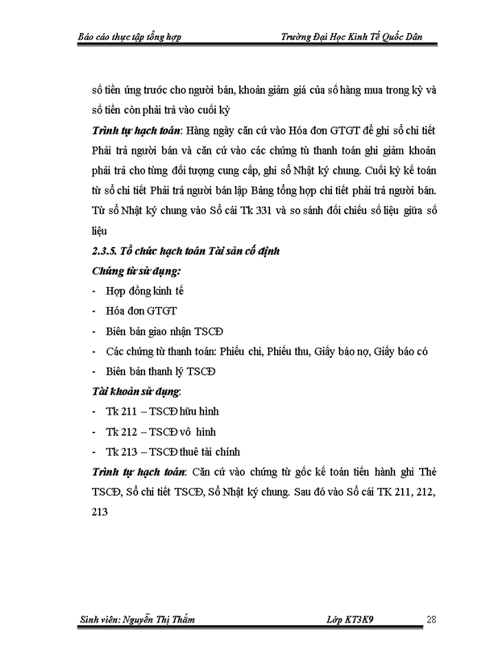 image for page Báo cáo Một số đánh giá về tình hình tổ chức hạch toán kế toán tại Công ty Trách nhiệm hữu hạn Thanh Huyền Trang