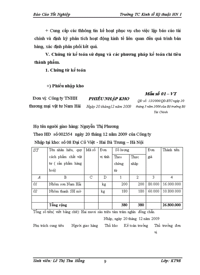 image for page KÕ to n b n hµng vµ x c Þnh kÕt qña kinh doanh