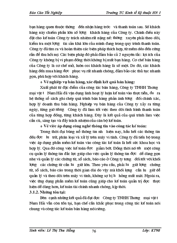 image for page KÕ to n b n hµng vµ x c Þnh kÕt qña kinh doanh