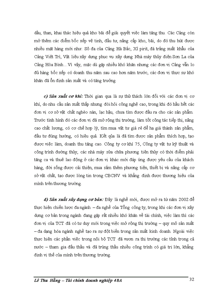 image for page Phân tích tình hình tài chính của Tổng công ty vận tải thủy