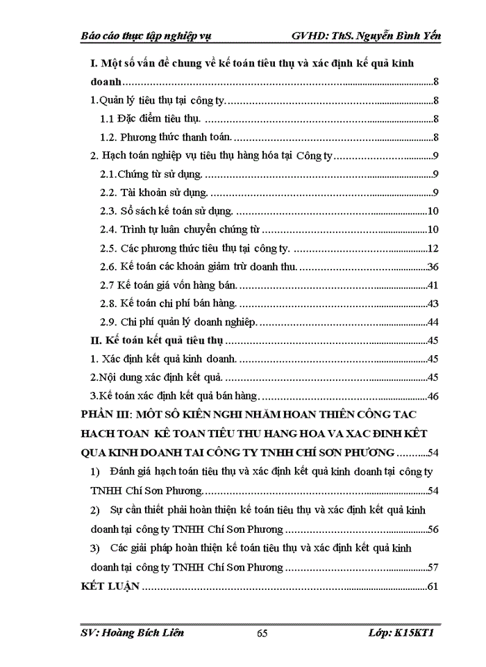 image for page Hoàn thiện kế toán nghiệp vụ tiêu thụ hàng hoá và thành phẩm tại công ty Trách nhiệm hữu hạn Chí Sơn Phương