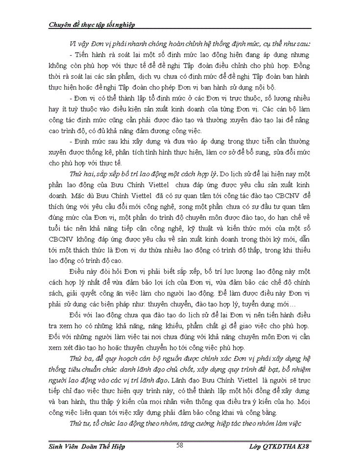 image for page Giải pháp hoàn thiện quản trị nhân lực tại Công ty cổ phần Bưu Chính Viettel