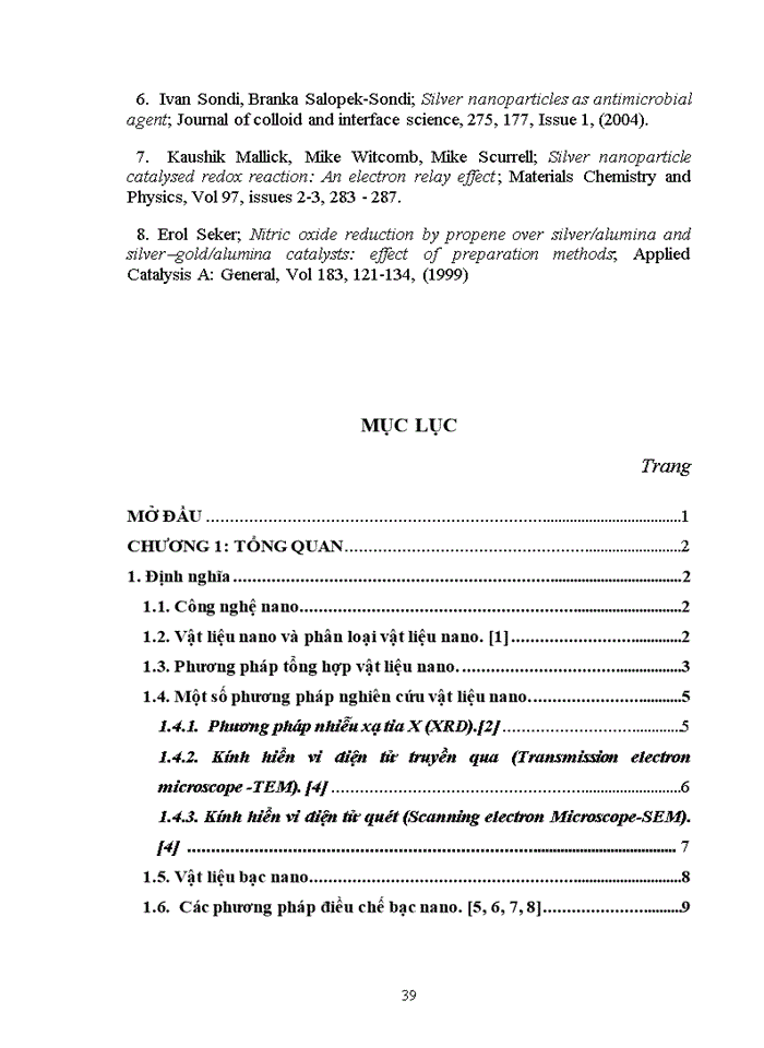 image for page Phương pháp sol-gel để chế tạo hỗn hợp nano bạc nhôm oxit và nghiên cứu đặc tính của hỗn hợp nano bạc với H2O2 và metylene-blue