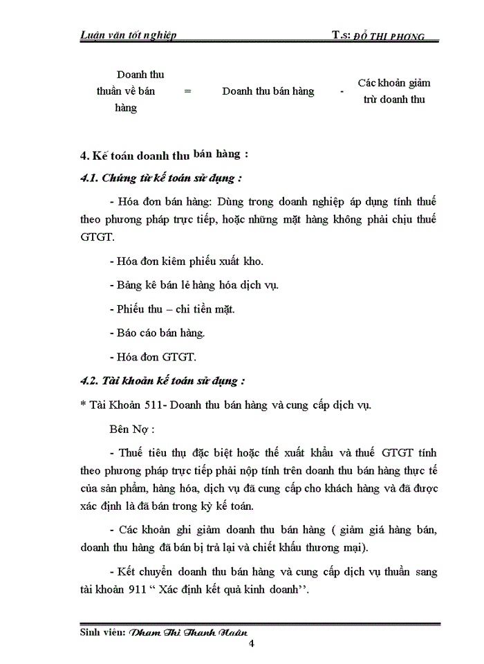 Mét sè ý kiÕn nh m hoµn thiÖn c ng t c kÕ to n BáN HàNG vµ x c Þnh kÕt qu BáN HàNG t i c ng ty Trách nhiệm hữu hạn du lÞch - kh ch s n valentine