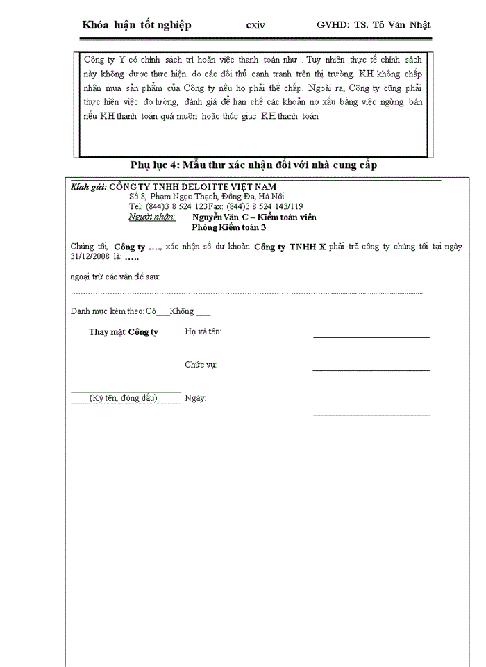 image for page Hoàn thiện quy trình kiểm toán chu trình mua hàng và thanh toán trong kiểm toán Báo cáo tài chính do Công ty Trách nhiệm hữu hạn Deloitte Việt Nam thực hiện