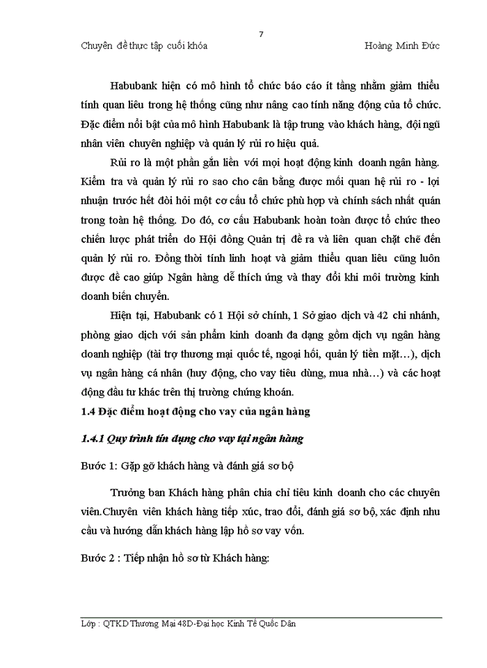 image for page Một số giải pháp nhằm hạn chế rủi ro tín dụng trong hoạt động cho vay của ngân hàng TMCổ phần nhà Hà Nội Habubank