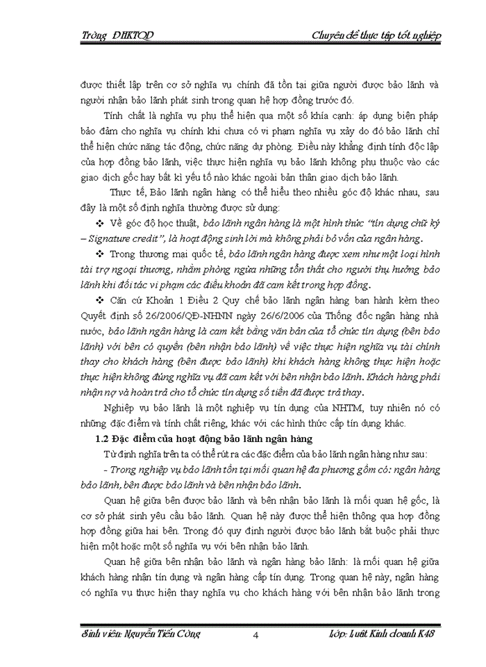 image for page Cơ sở pháp lý về bảo lãnh ngân hàng và thực tiễn áp dụng tại Ngân hàng TMCổ phần Hàng Hải Việt Nam Chi nhánh Trường Chinh