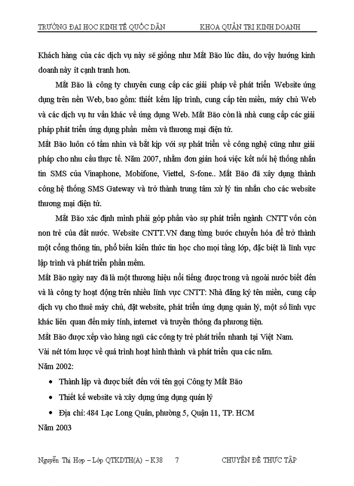 image for page Hoàn thiện chiến lược sản phẩm trong hoạt động Marketing của Chi nhánh công ty Trách nhiệm hữu hạn thương mại dịch vụ Mắt Bão