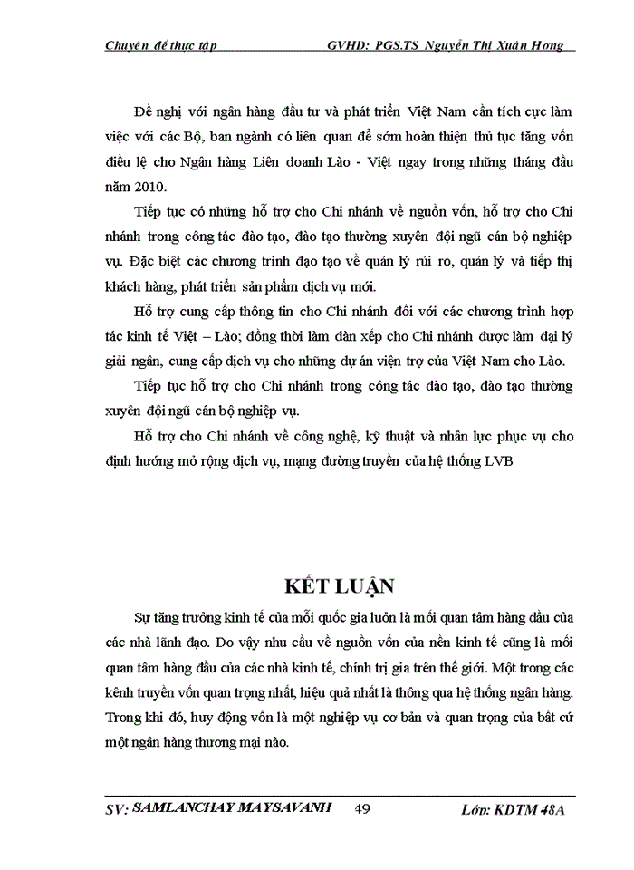 image for page Huy động vốn tại Ngân hàng liên doanh Lào - Việt chi nhánh Hà Nội