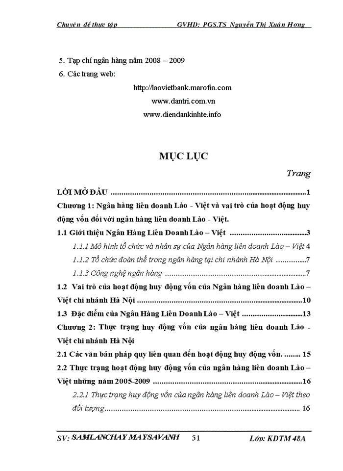 image for page Huy động vốn tại Ngân hàng liên doanh Lào - Việt chi nhánh Hà Nội