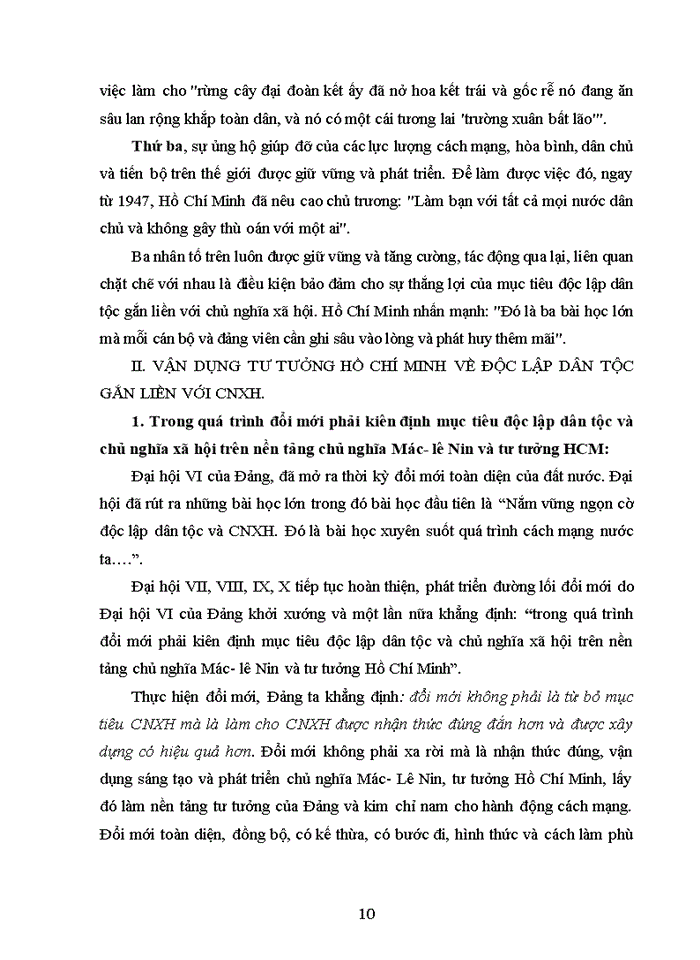 image for page Tư tưởng Nước độc lập dân được tự do đồng bào ai cũng có cơm ăn áo mặc ai cũng được học hành