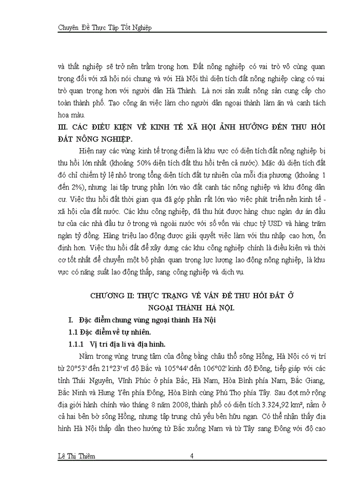 image for page Thực trạng và giải pháp của vấn đề thu hồi đất nông nghiệp ở ngoại thành Hà Nội