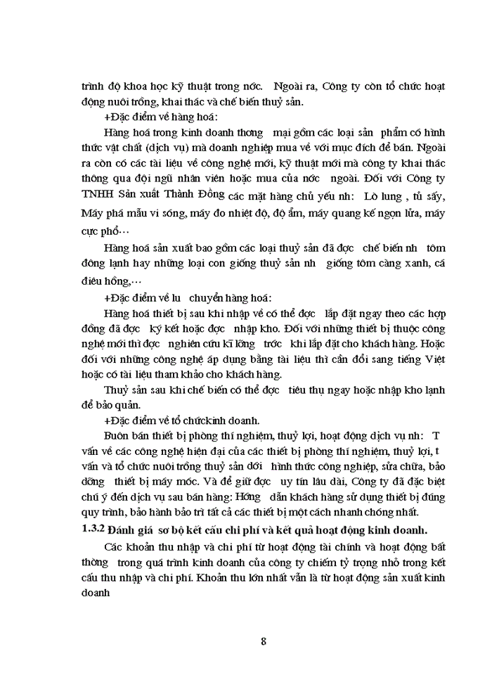 image for page Hoàn thiện hạch toán bán hàng và xác định kết quả kinh doanh tại công ty Trách nhiệm hữu hạn sản xuất Thành Đồng