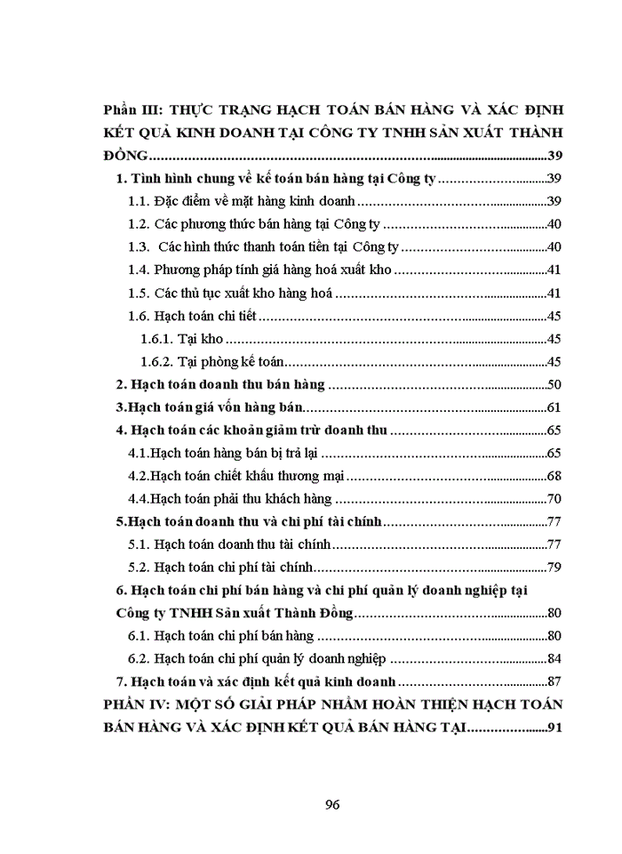 image for page Hoàn thiện hạch toán bán hàng và xác định kết quả kinh doanh tại công ty Trách nhiệm hữu hạn sản xuất Thành Đồng